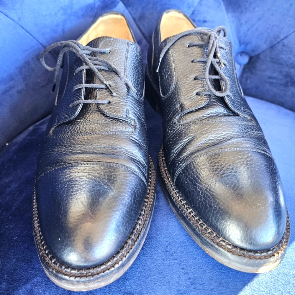 Fratelli Rossetti Racers Grand Prix Black Leather Dress Shoes - Picture 2 of 14